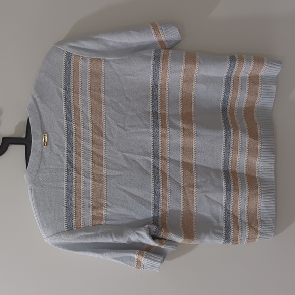 St John Sport Vintage Blue Wool Blend Cardigan Sweater - Picture 8 of 9